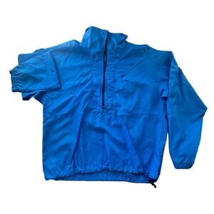 VTG SKYR Jacket Womens M Medium Blue Windbreaker Lightweight Half Zip Pullover
